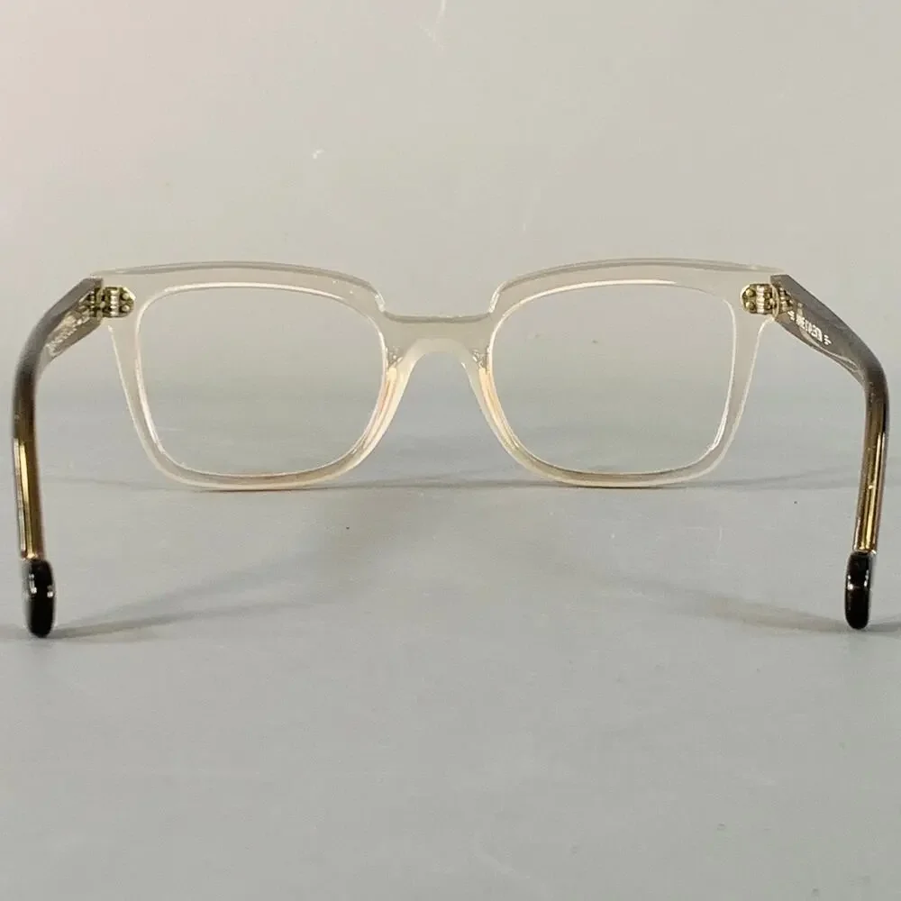 ANNE & VALENTIN O Life Brown Clear Two Tone Acetate Frames Eyewear